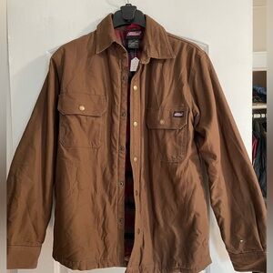 Dickies Brown Men's Lightweight Work Shirt Jacket
